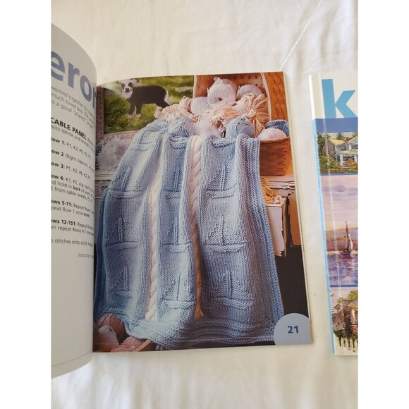 2 Knit Along With Debbie Macomber Book Lot Cedar Cove & Shop on Blossom Street - Picture 3 of 10